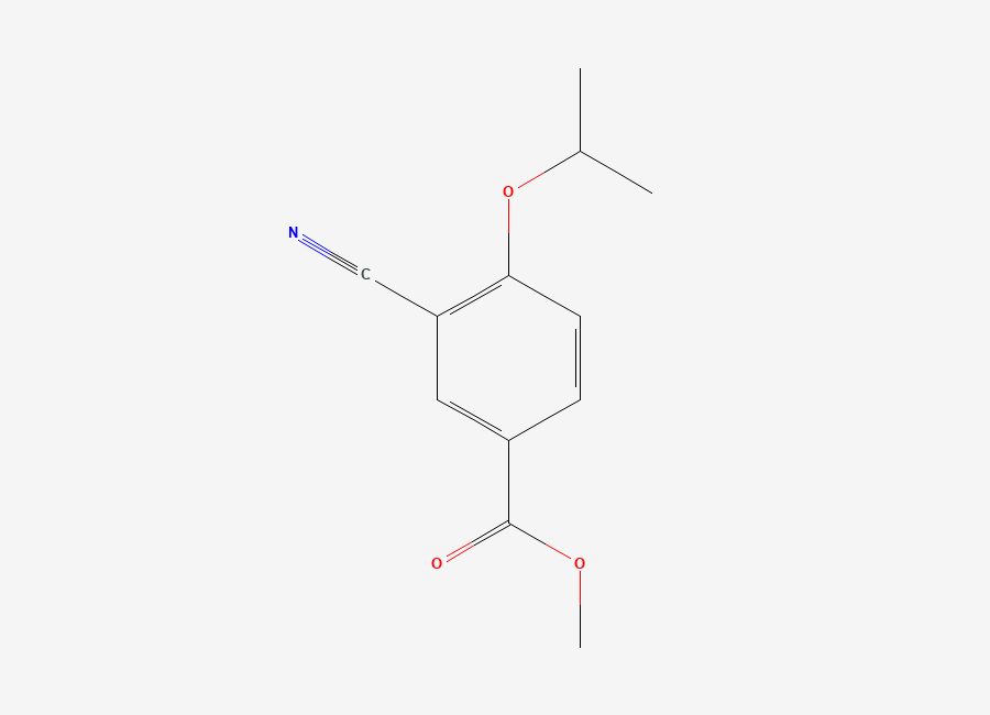 Two-dimensional chemical structure of Methyl 3-cyano-4-isopropoxybenzoate