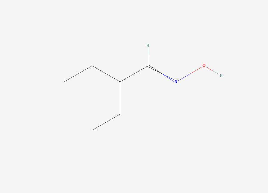 Two-dimensional chemical structure of 2-Ethylbutyraldehyde oxime