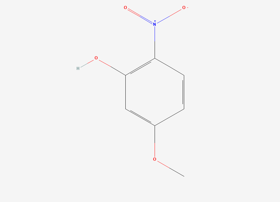 Two-dimensional chemical structure of 5-Methoxy-2-nitrophenol