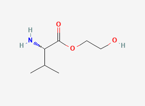 Two-dimensional chemical structure of Valaciclovir EP Impurity F / Valaciclovir Related Compound F (Free Base), CAS 86150-60-9