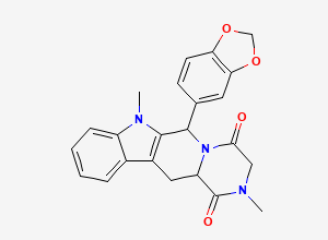 Two-dimensional chemical structure of Tadalafil N-Methyl, CAS 477970-21-1