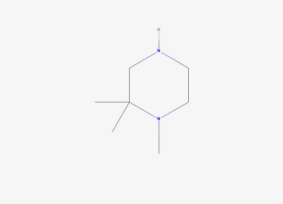 Two-dimensional chemical structure of 1,2,2-Trimethylpiperazine
