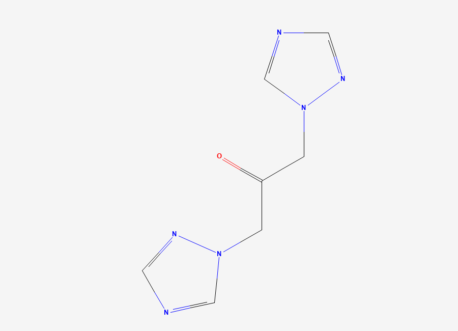 Two-dimensional chemical structure of 1,3-Bis(1H-1,2,4-triazol-1-yl)-2-propanone