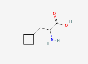 Two-dimensional chemical structure of 2-Amino-3-cyclobutylpropanoic acid