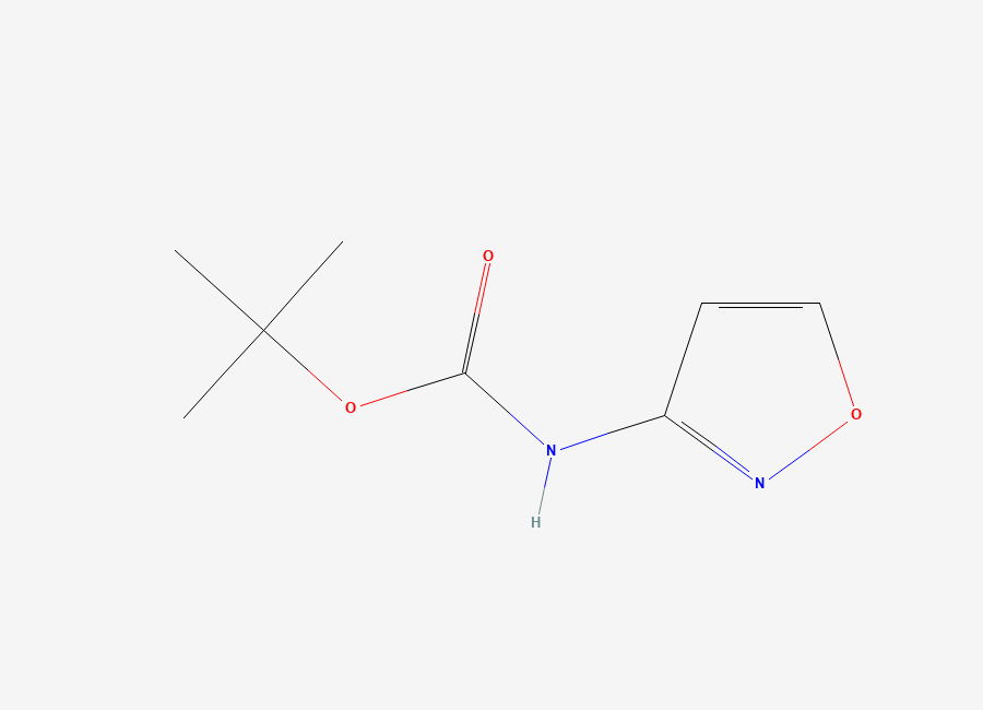 Two-dimensional chemical structure of tert-Butyl 1,2-oxazol-3-ylcarbamate