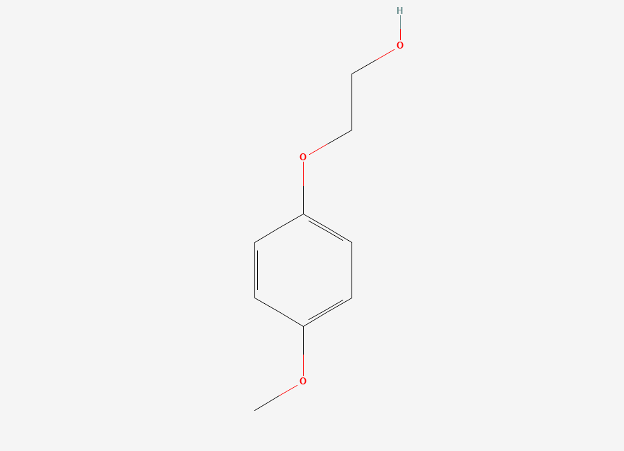 Two-dimensional chemical structure of 2-(4-Methoxyphenoxy)ethanol