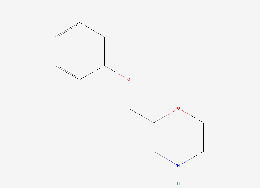 Two-dimensional chemical structure of 2-(Phenoxymethyl)morpholine