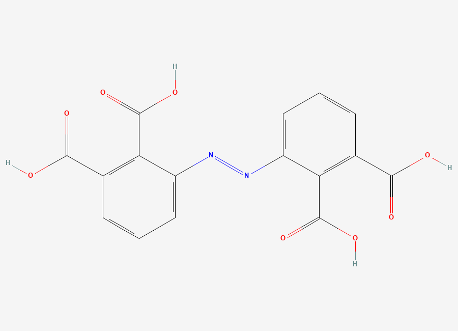 Two-dimensional chemical structure of 1,2-Benzenedicarboxylic acid, 3,3'-azobis-