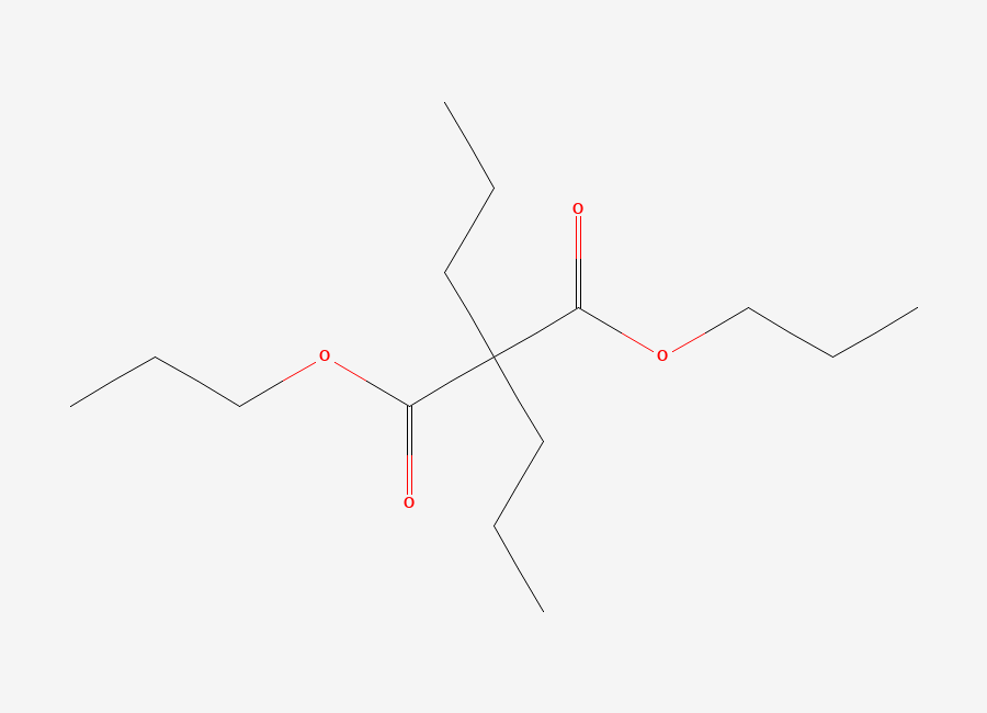 Two-dimensional chemical structure of Dipropyl 2,2-dipropylmalonate
