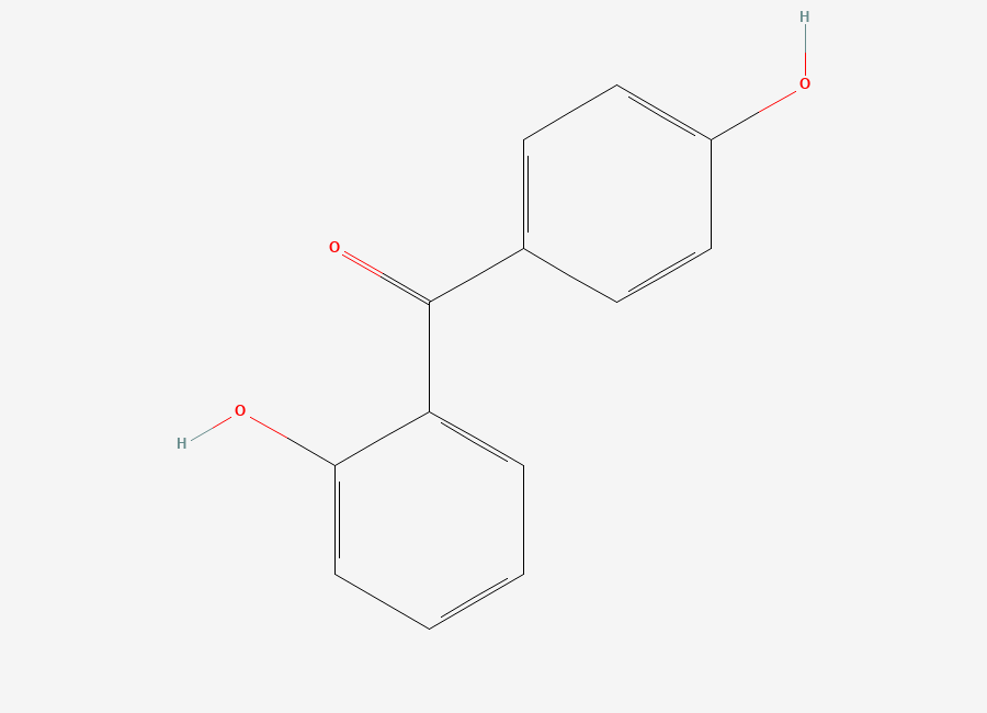 Two-dimensional chemical structure of 2,4'-Dihydroxybenzophenone