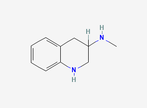 Two-dimensional chemical structure of N-methyl-1,2,3,4-tetrahydroquinolin-3-amine
