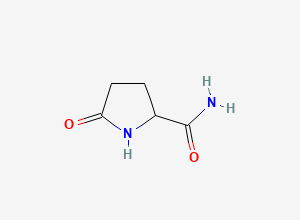 Two-dimensional chemical structure of 5-Oxopyrrolidine-2-carboxamide