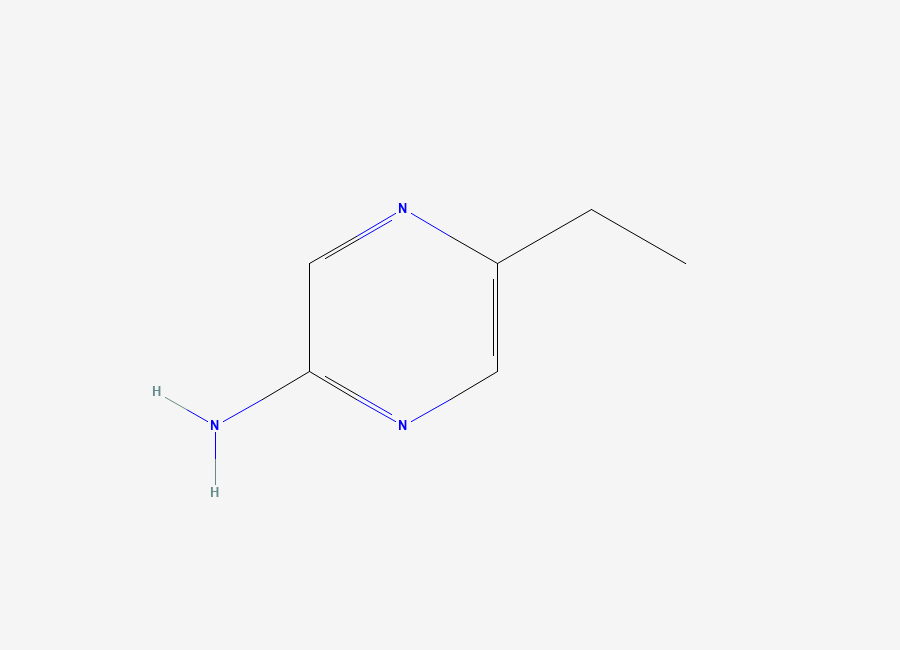 Two-dimensional chemical structure of 5-Ethylpyrazin-2-amine