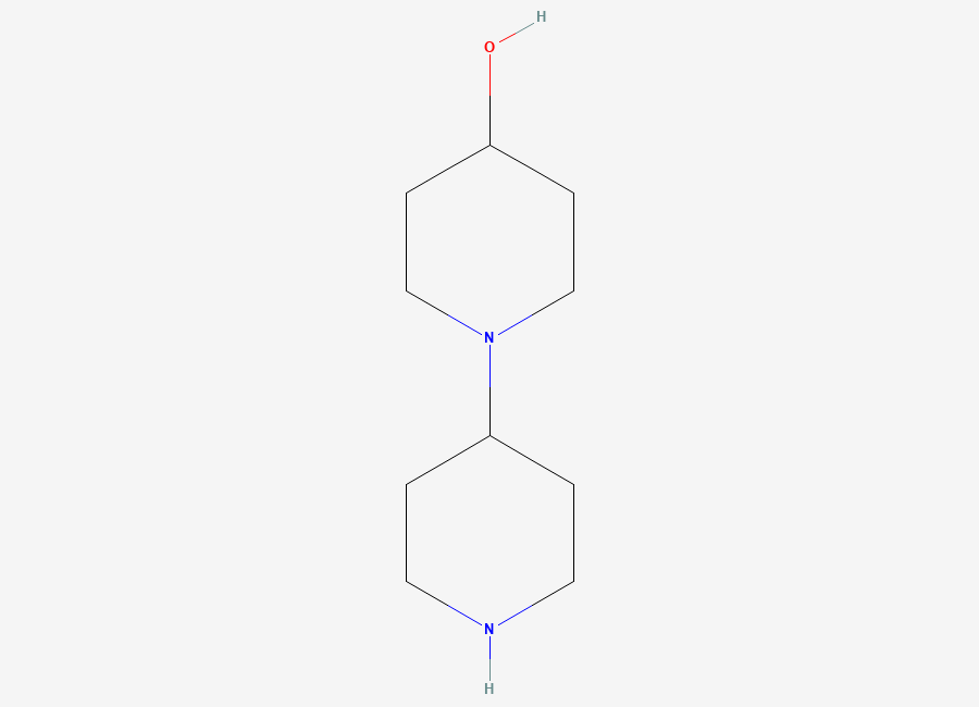 Two-dimensional chemical structure of 1,4'-Bipiperidin-4-ol