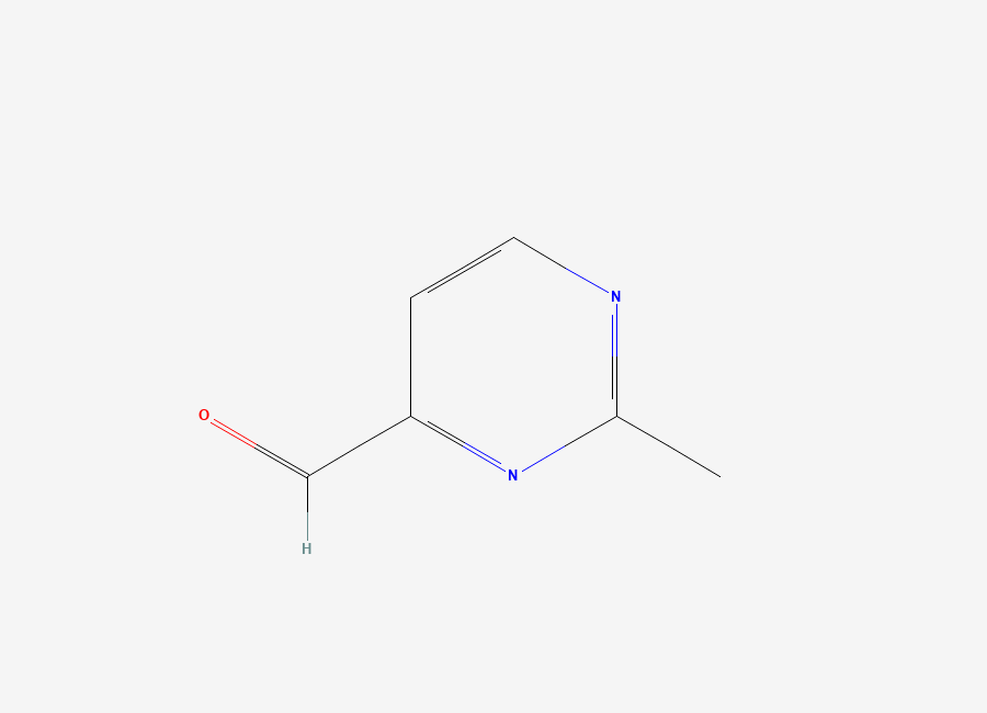 Two-dimensional chemical structure of 2-Methylpyrimidine-4-carbaldehyde