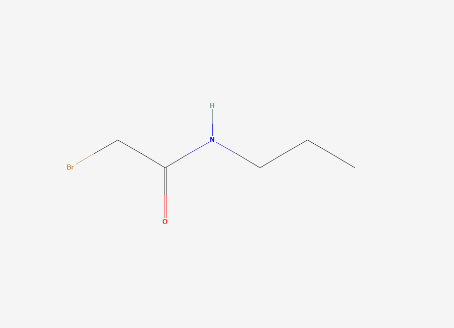 Two-dimensional chemical structure of 2-bromo-N-propylacetamide