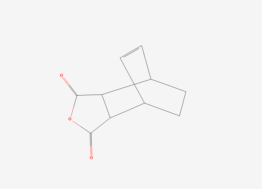 Two-dimensional chemical structure of Bicyclo(2.2.2)oct-5-ene-2,3-dicarboxylic Anhydride