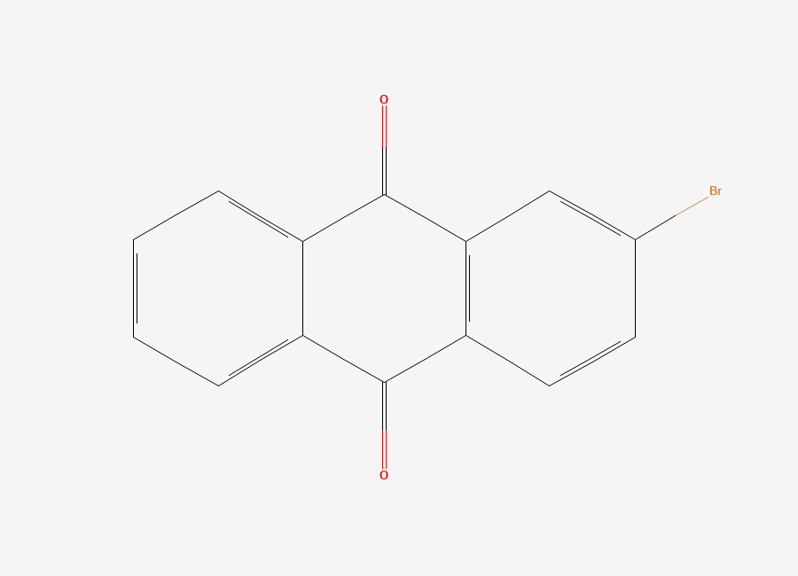 Two-dimensional chemical structure of 2-Bromoanthraquinone