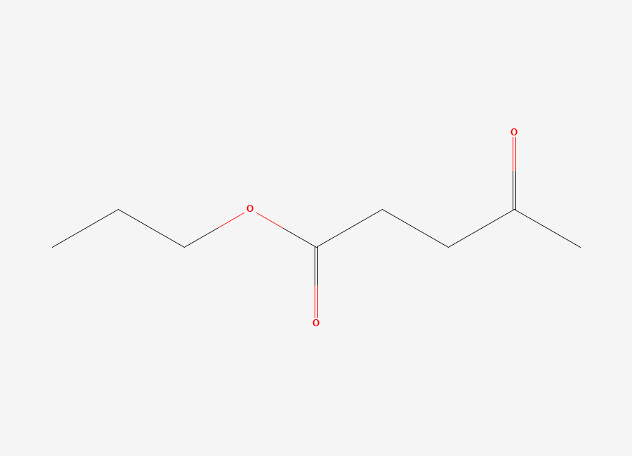 Two-dimensional chemical structure of Propyl levulinate