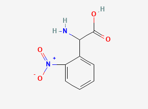 Two-dimensional chemical structure of Amino(2-nitrophenyl)acetic acid