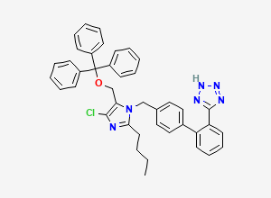 Two-dimensional chemical structure of Losartan EP Impurity I / O-Trityl Losartan / Losartan Trityl Ether, CAS 1006062-28-7