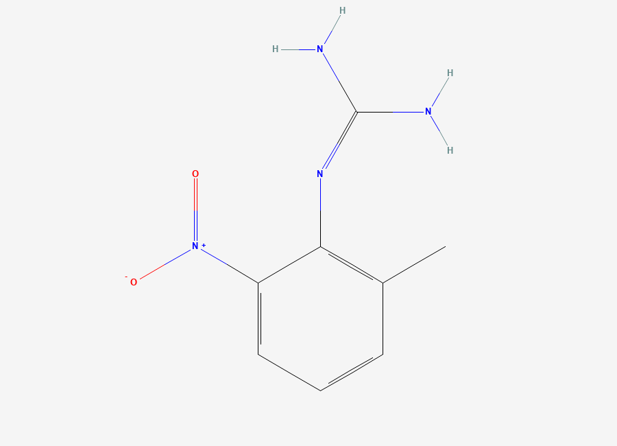 Two-dimensional chemical structure of 1-(2-Methyl-6-nitrophenyl)guanidine