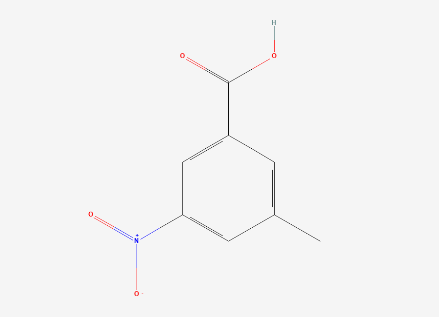 Two-dimensional chemical structure of 3-Methyl-5-nitrobenzoic acid
