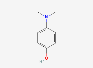Two-dimensional chemical structure of 4-(Dimethylamino)phenol, CAS 619-60-3