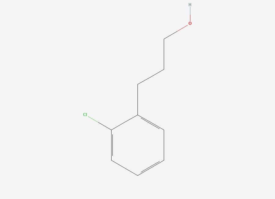 Two-dimensional chemical structure of 3-(2-Chlorophenyl)-propan-1-ol