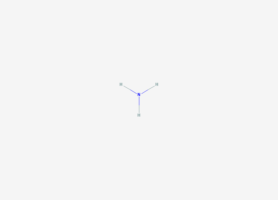Two-dimensional chemical structure of Ammonia, CAS 7664-41-7