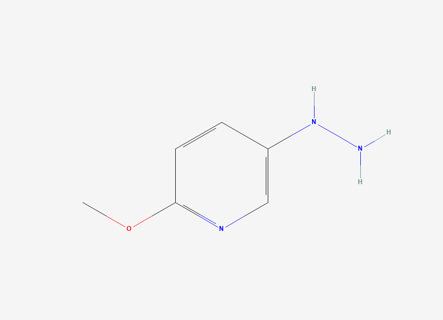 Two-dimensional chemical structure of 5-Hydrazinyl-2-methoxypyridine