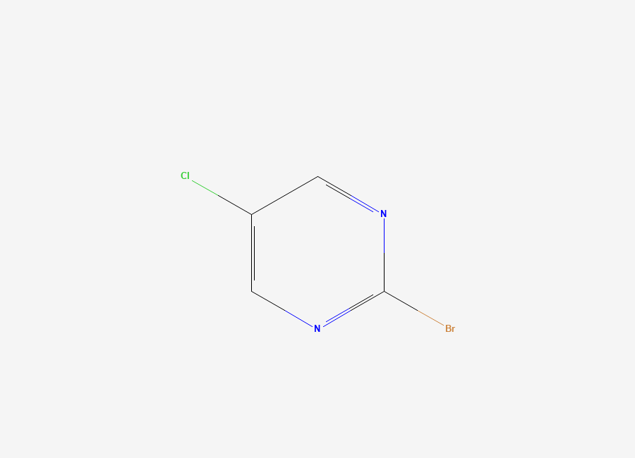Two-dimensional chemical structure of 2-Bromo-5-chloropyrimidine
