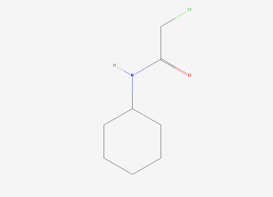 Two-dimensional chemical structure of 2-Chloro-N-cyclohexylacetamide
