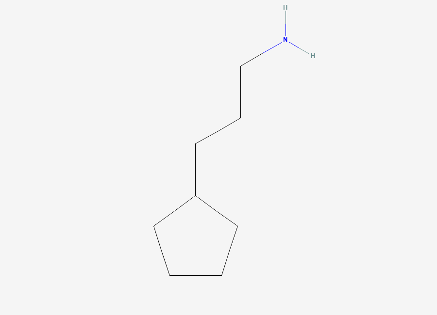 Two-dimensional chemical structure of 3-Cyclopentylpropan-1-amine