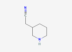 Two-dimensional chemical structure of 2-(Piperidin-3-YL)acetonitrile