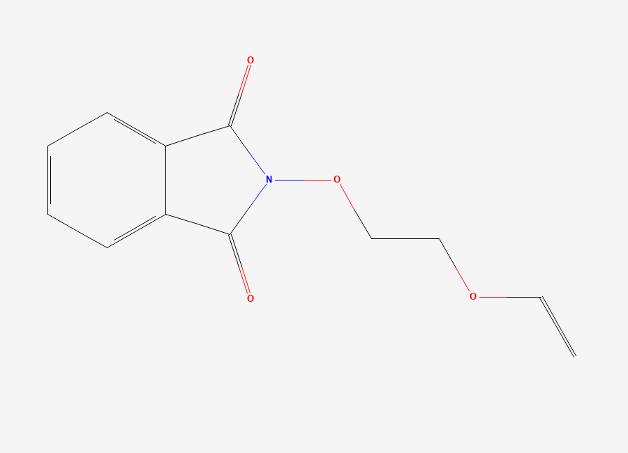 Two-dimensional chemical structure of 2-(2-(Ethenyloxy)ethoxy)-1H-isoindole-1,3(2H)-dione
