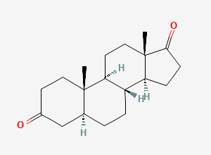 Two-dimensional chemical structure of Dihydroandrostenedione