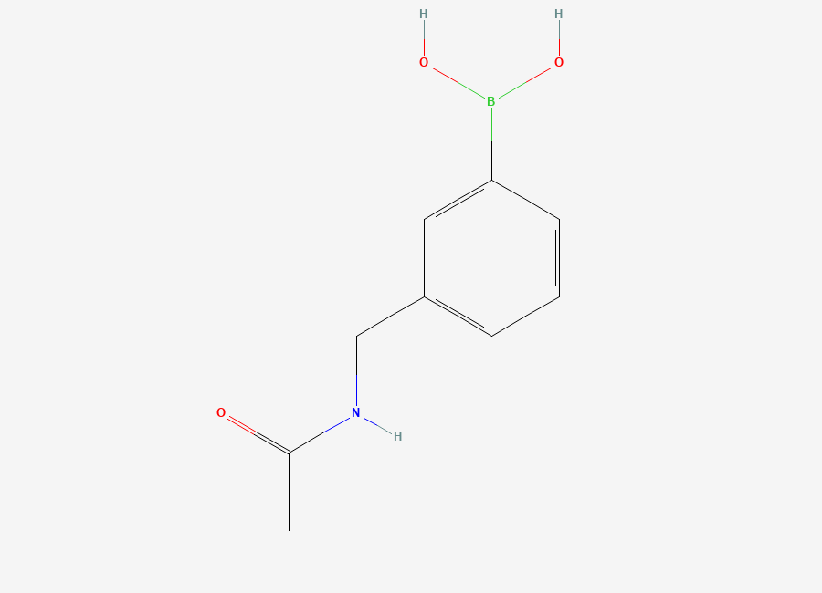 Two-dimensional chemical structure of (3-(Acetamidomethyl)phenyl)boronic acid