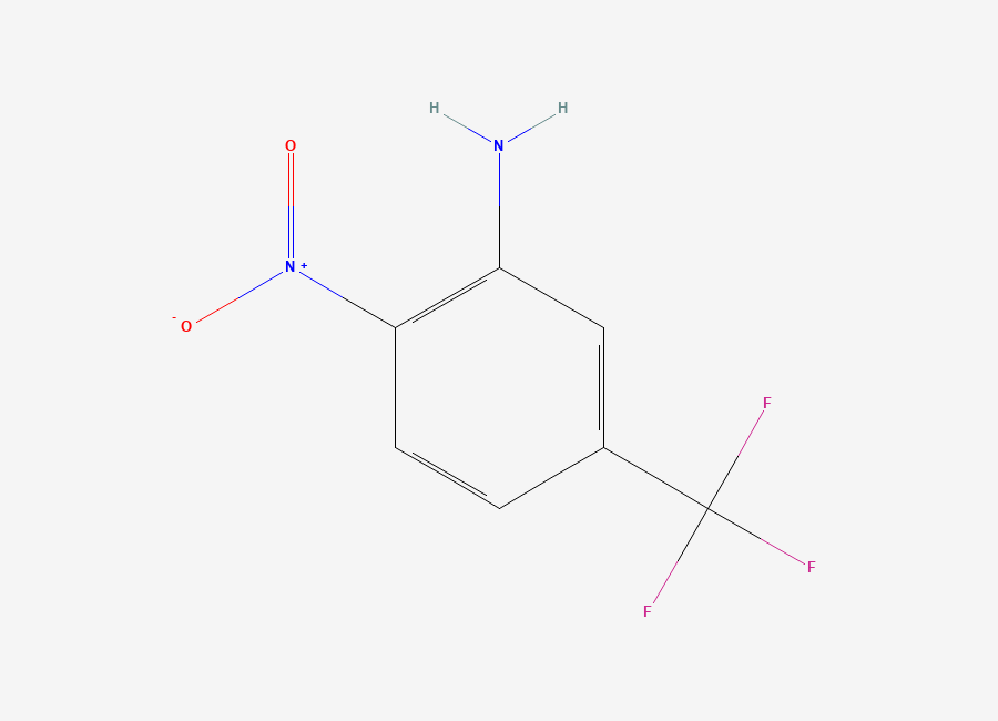 Two-dimensional chemical structure of 3-Amino-4-nitrobenzotrifluoride