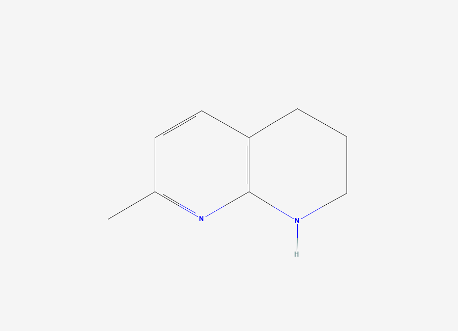 Two-dimensional chemical structure of 7-Methyl-1,2,3,4-tetrahydro-1,8-naphthyridine