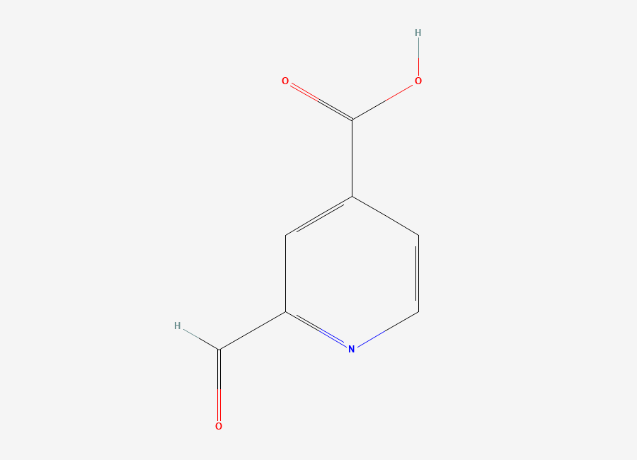 Two-dimensional chemical structure of 2-Formylisonicotinic acid