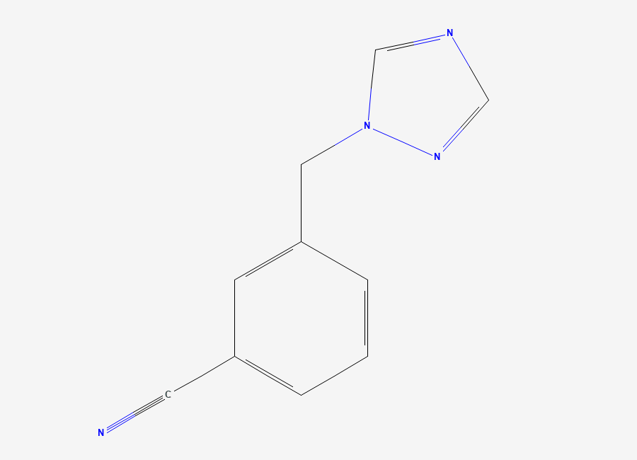 Two-dimensional chemical structure of 3-((1h-1,2,4-Triazol-1-yl)methyl)benzonitrile