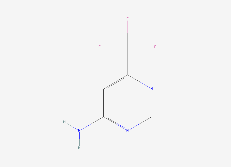 Two-dimensional chemical structure of 6-(Trifluoromethyl)pyrimidin-4-amine