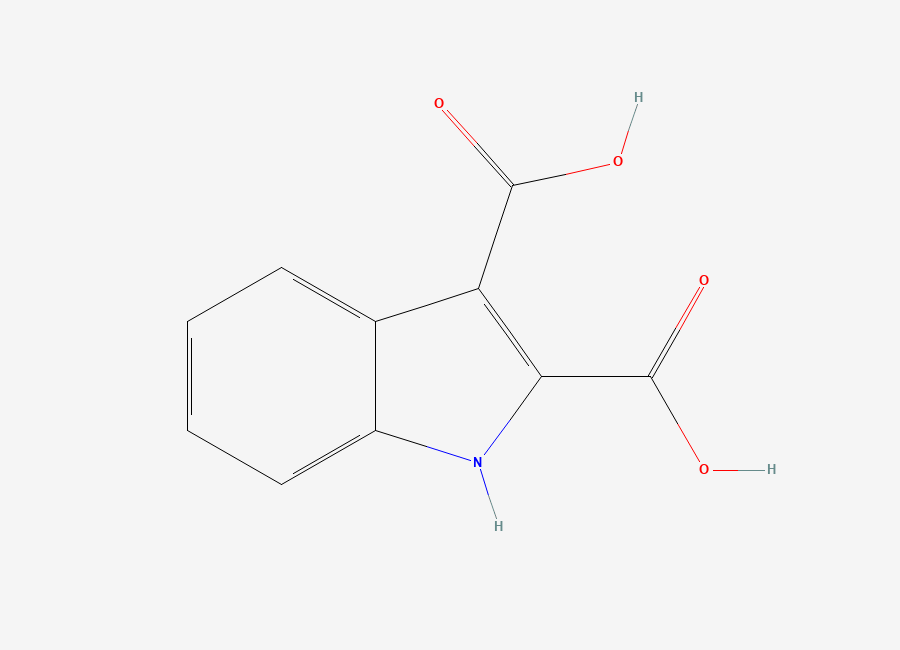 Two-dimensional chemical structure of 1H-Indole-2,3-dicarboxylic acid