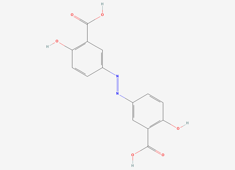 Two-dimensional chemical structure of Olsalazine, CAS 15722-48-2