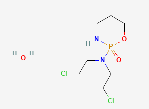 Two-dimensional chemical structure of Cyclophosphamide Monohydrate, CAS 6055-19-2