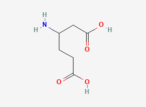 Two-dimensional chemical structure of beta-Aminoadipic acid