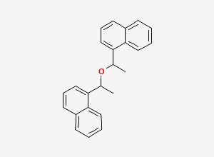 Two-dimensional chemical structure of Bis-(1-[1]naphthyl-aethyl)-aether, CAS 136908-26-4