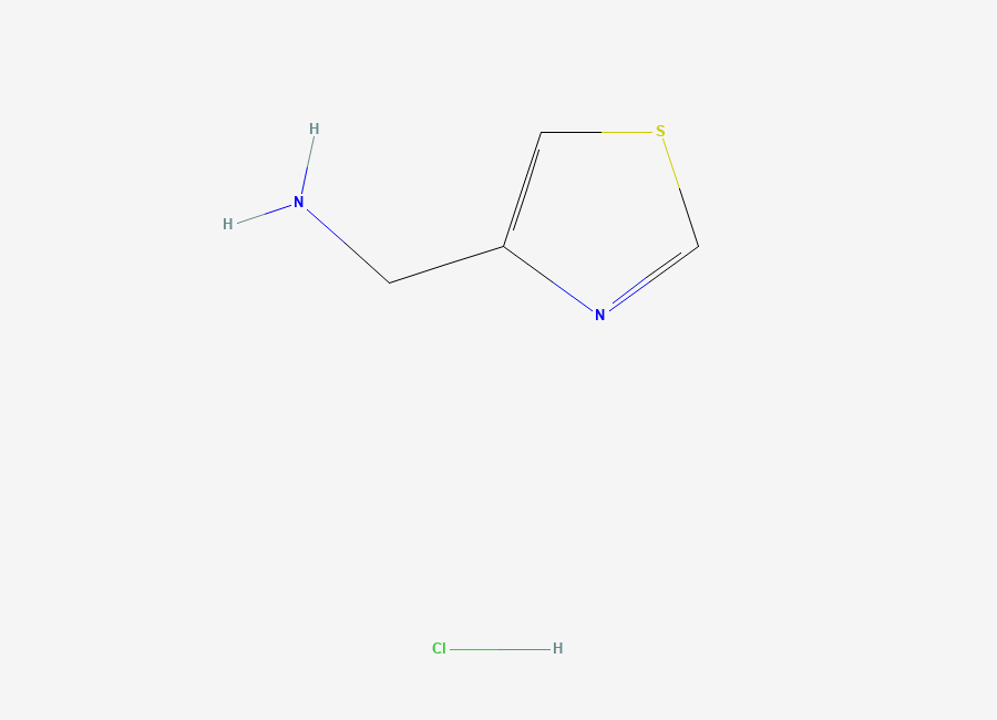 Two-dimensional chemical structure of C-Thiazol-4-yl-methylamine hydrochloride