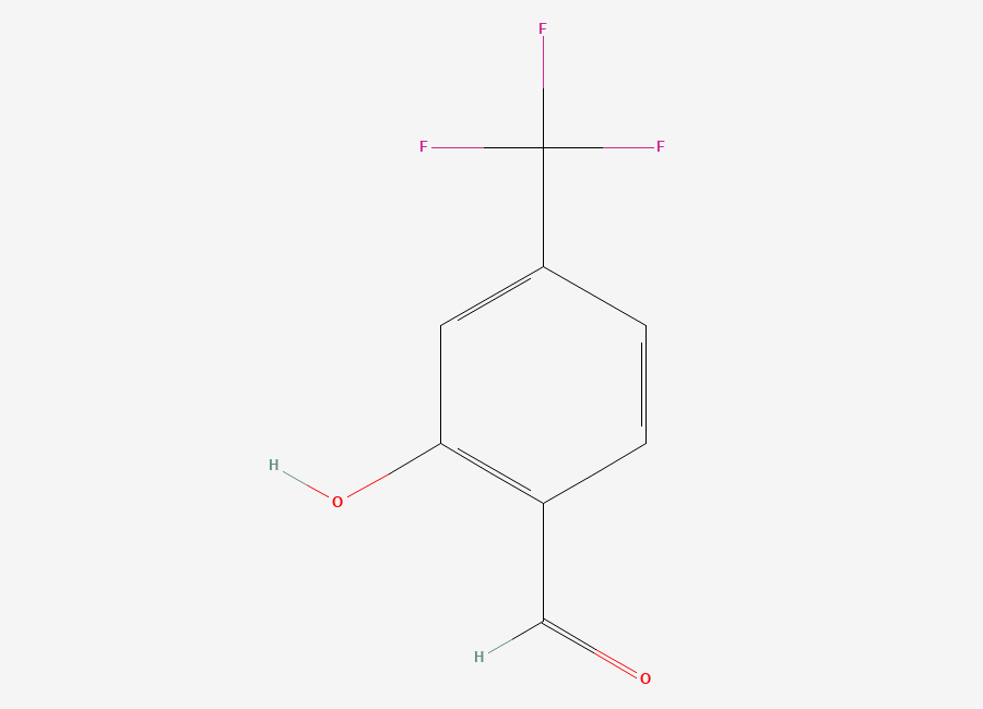 Two-dimensional chemical structure of 2-Hydroxy-4-(trifluoromethyl)benzaldehyde